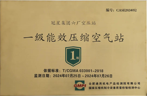 新雷股份與冠星集團完成一級能效壓縮空氣站上市(圖1)