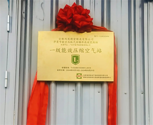 薩震節(jié)能空氣壓縮機(jī)與合肥通用機(jī)電產(chǎn)品檢測(cè)院聯(lián)合舉行一級(jí)能效空氣壓縮機(jī)站房掛牌儀式(圖10)